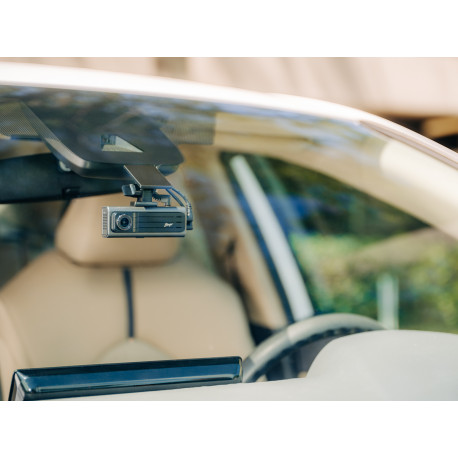 FHD 2-Channel Windshield Mount DVR with Interior Rear Facing Camera