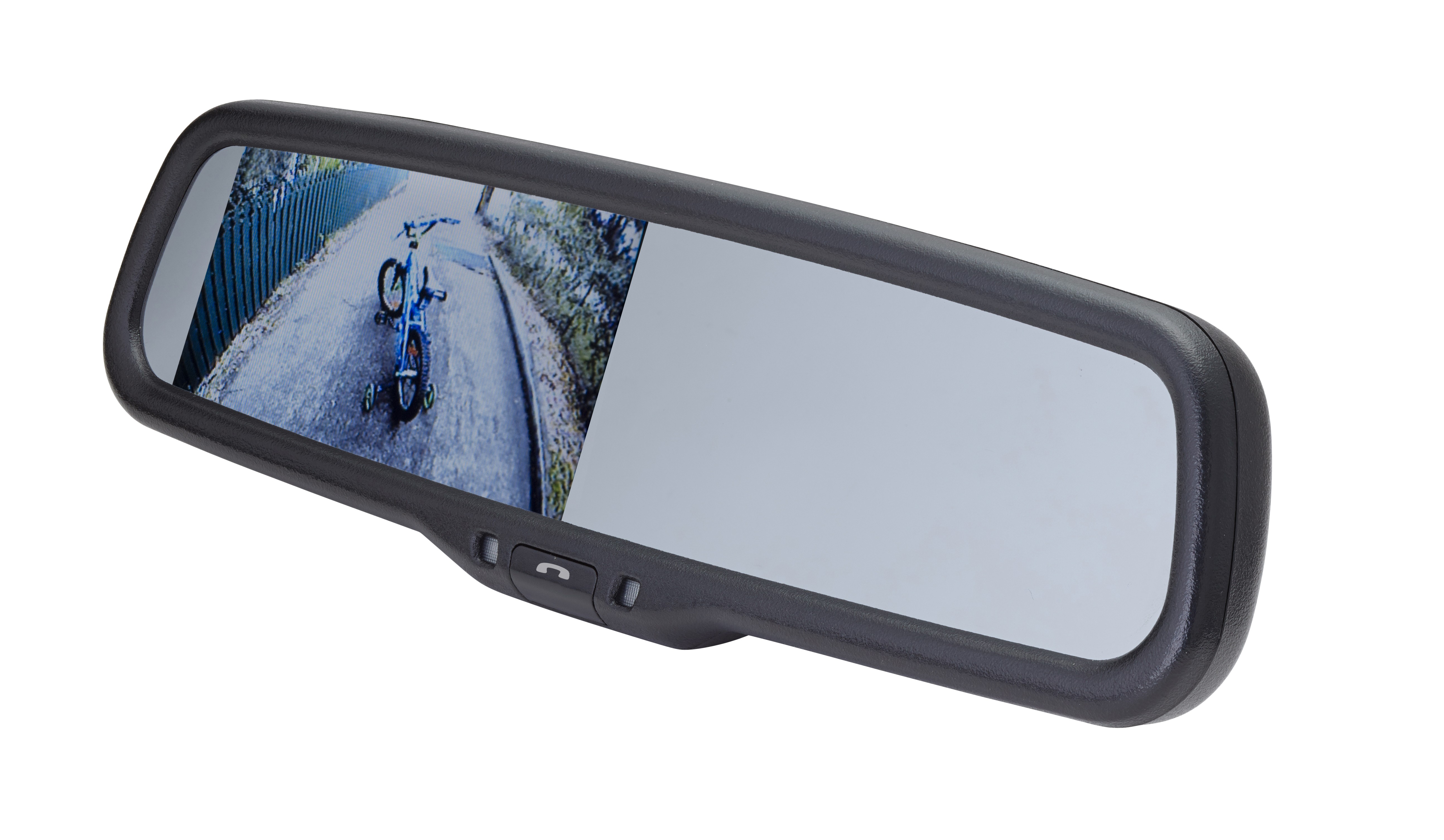 Hand free calling and camera views in your rearview mirror
