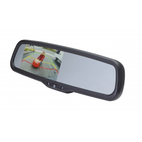 4.3" Mirror Monitor for Chrysler, Dodge and Jeep with Auto Dimming and Adjustable Parking Lines