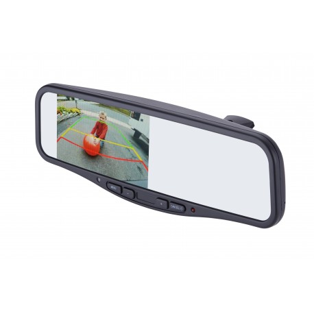 4.3" Factory Mount Commercial Mirror Monitor with Adjustable Parking Lines