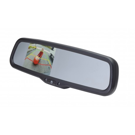 Ford E-Series OE Custom Fit Camera (PCAM-FE6-N) / 3.5" Rear Camera Display Mirror (PMM-35-PL)
