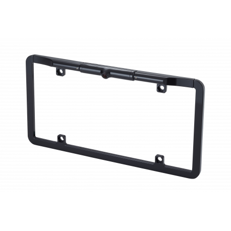 1/3" CMOS Slim Full Frame License Plate Backup Camera with Dynamic Parking Lines Black