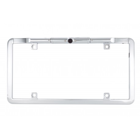 1/4" CMOS Full Frame License Plate Camera with Chrome Metal Finish - USA size