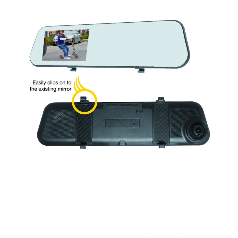 Bygger Forgænger fremsætte Dash Cam with Mirror Monitor and Back-up Camera