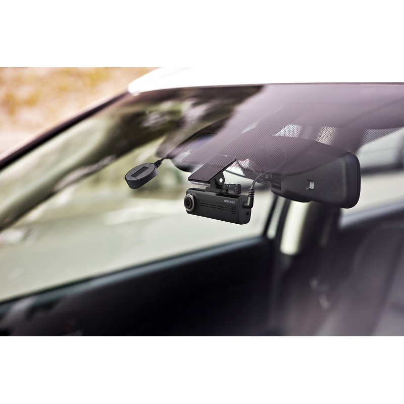 2-Channel Windshield Mount DVR with Interior Rear Facing Camera