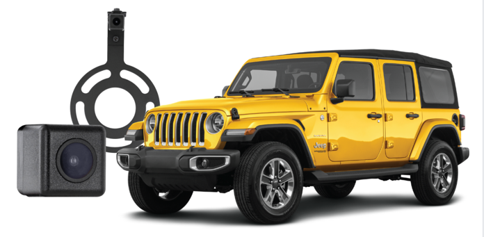 Compatible with 2007-2017 Jeep Wrangler All Trims and 2018 Jeep Wrangler JK Jeep Wrangler Spare Tire Backup Camera EchoMaster 