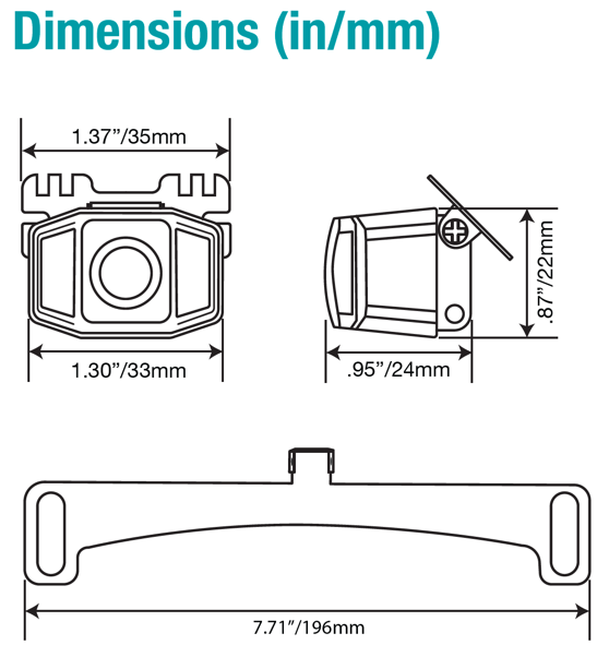 Universal Front Mount Camera with Infrared Night Vision - EchoMaster