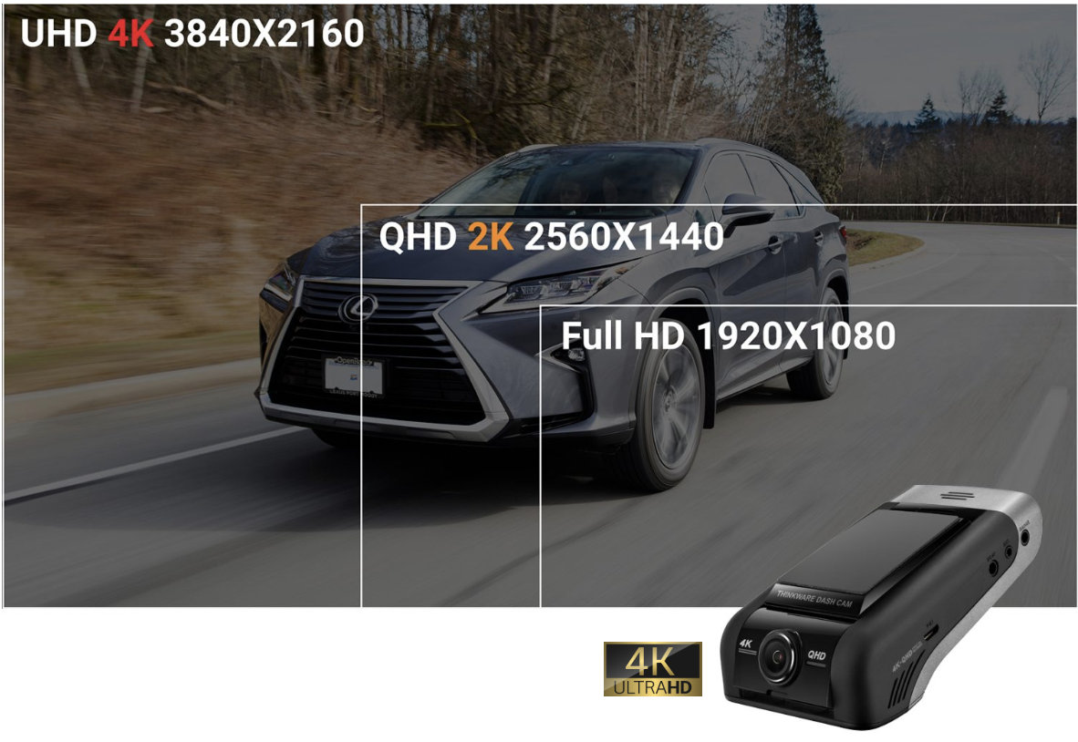 4k UHD Dash Cam with 32 GB SD Card